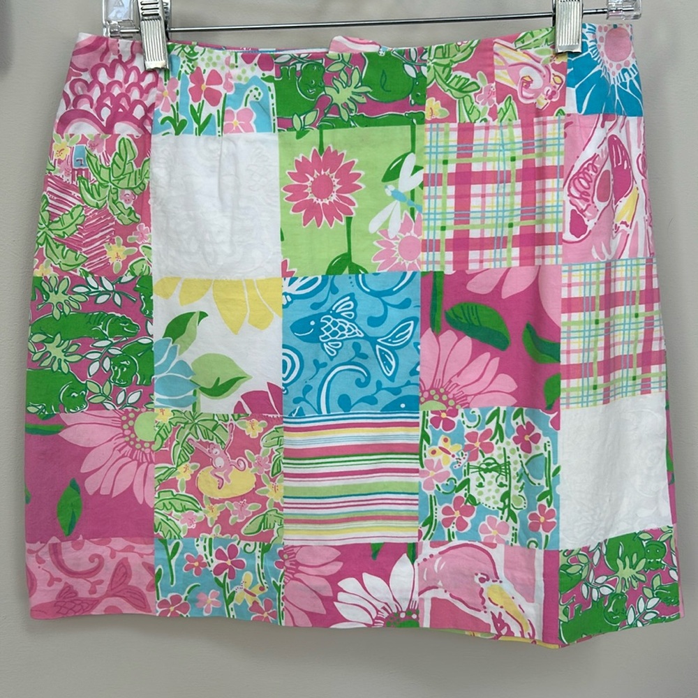 Lilly Pulitzer Patchwork Print Skirt Women’s 6